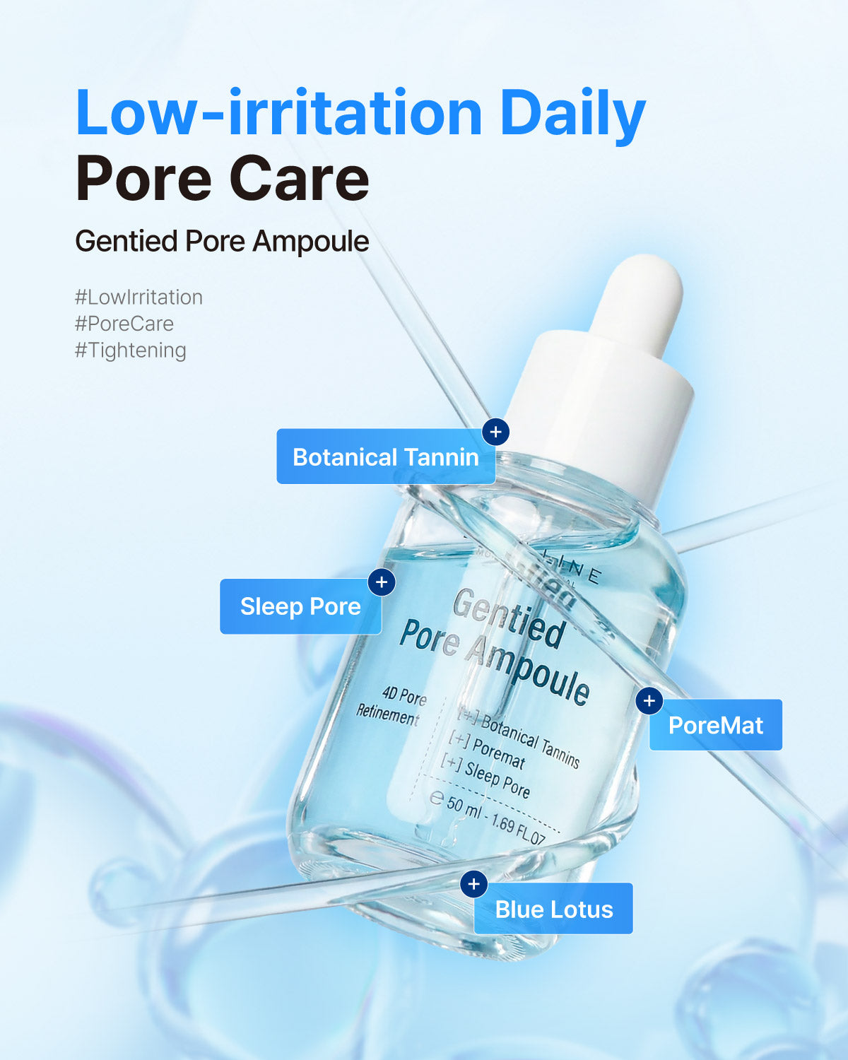 Ecolline Gentied Pore Ampoule