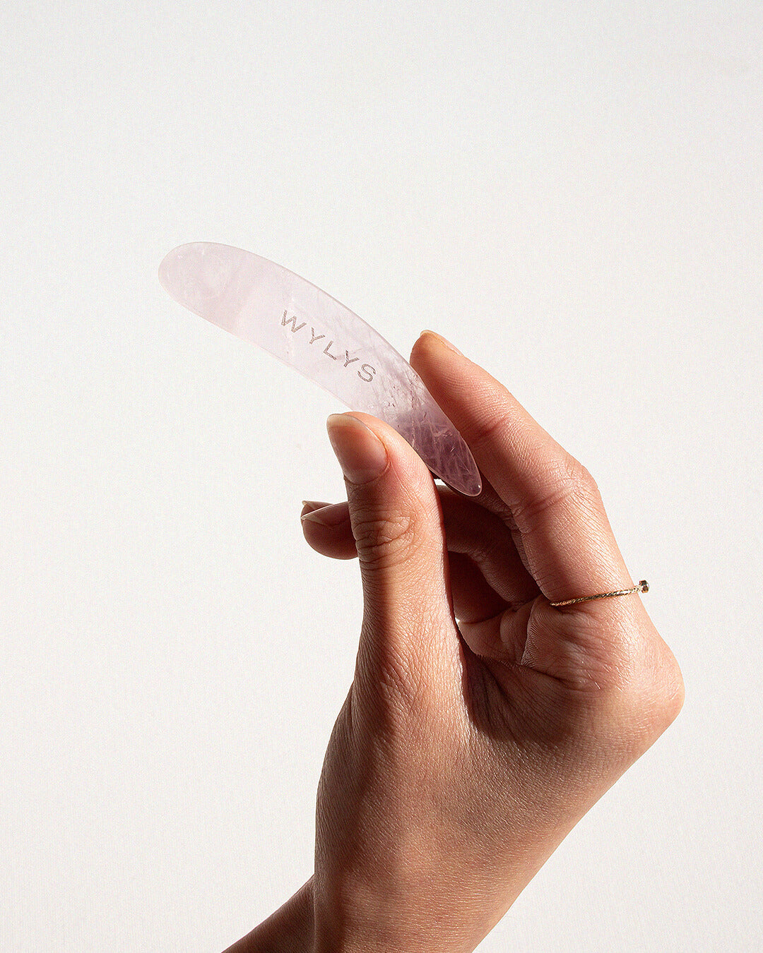 Wylys Rose Quartz Spatula Facial Tool